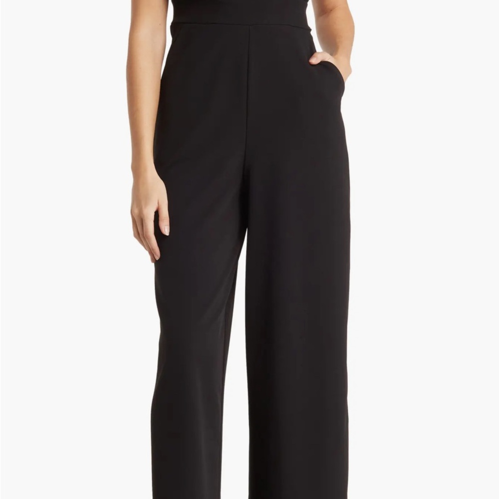 LOVE X DESIGN XL BLACK WIDE LEG JUMPSUIT